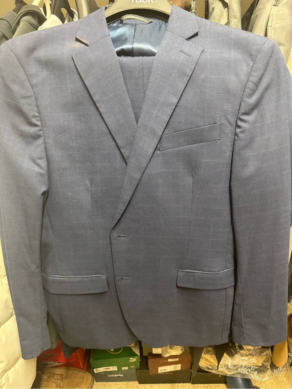 Classic Men's Navy Blue Suit